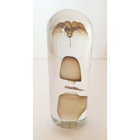 Glazen presse-papier, Gesigneerd MP'82